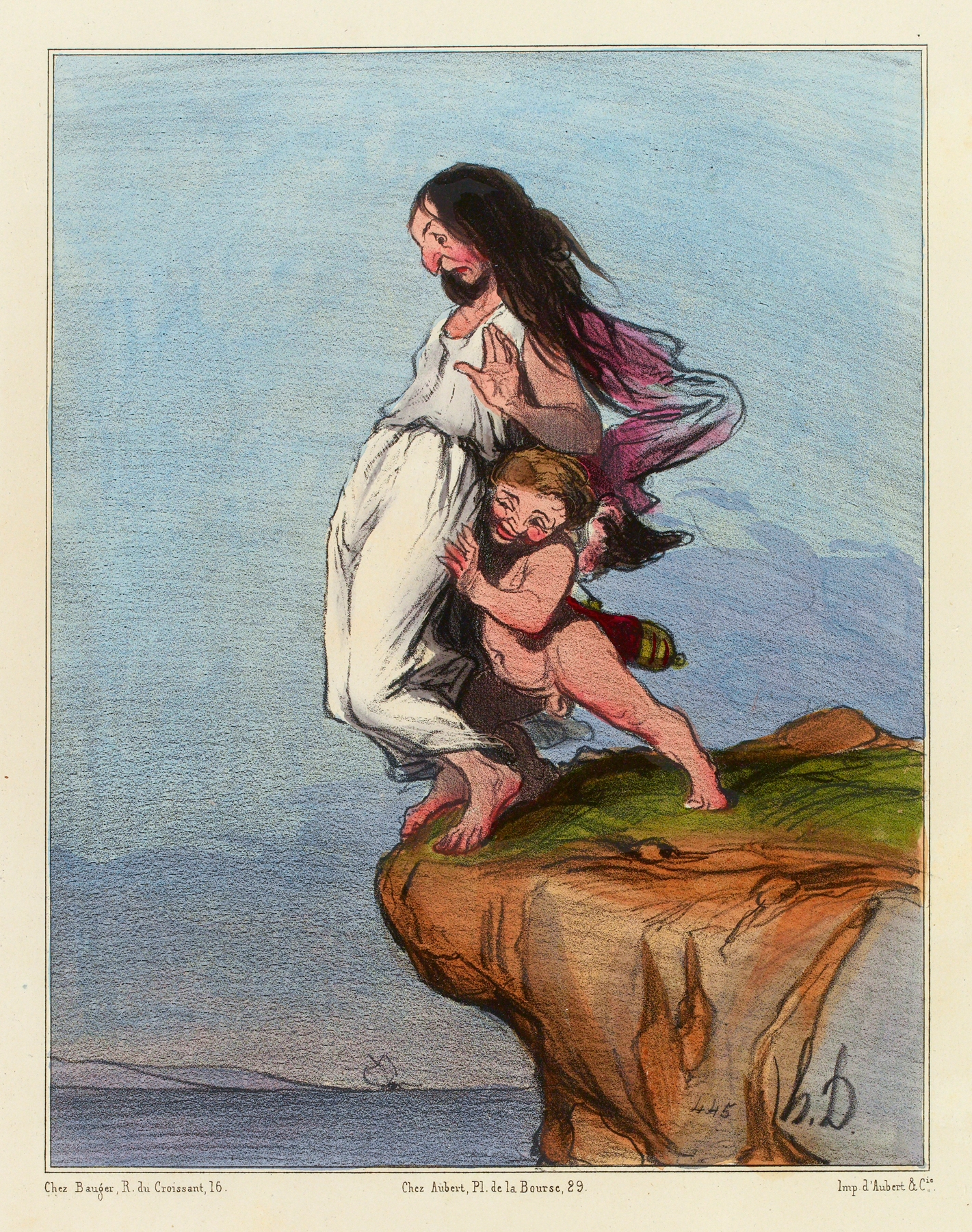 오노레 도미에 Honoré Daumier - La mort de Sapho