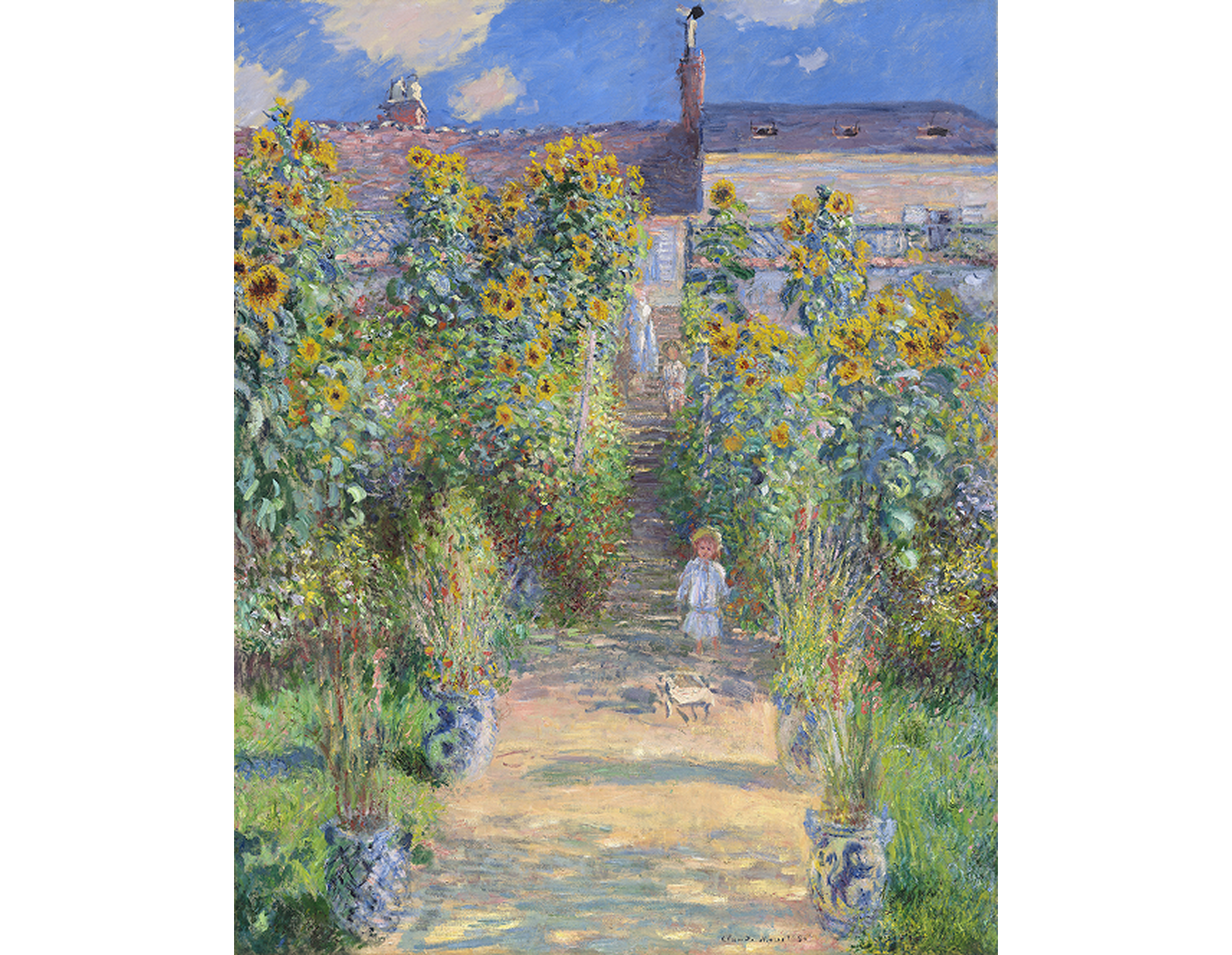 클로드 모네 Claude Monet - The Artist’s Garden at Vétheuil 1 1