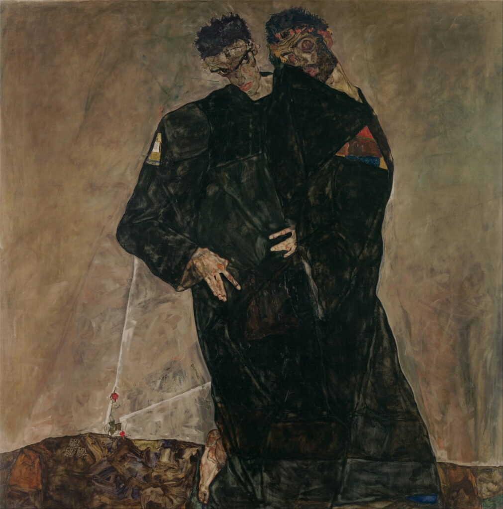 에곤 실레, 은둔자들, 구스타프 클림트, 클림트, 사제, 스승, 유명한 그림, 명화, 도슨트