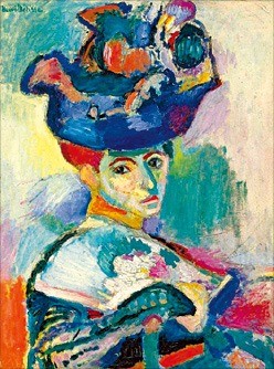 앙리 마티스의 "모자를 쓴 여인"